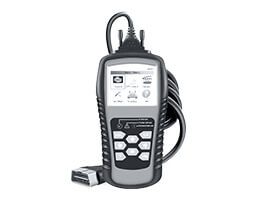 A car diagnostic tool is shown with the code reader.